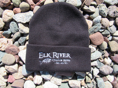 Elk River Custom Rods Black Knit Hat