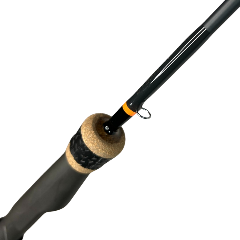 best ice fishing rod reel combo whitefish 32” Solid Carbon Med-Lite Walleye/Whitefish Ice Rod with Reel Seat