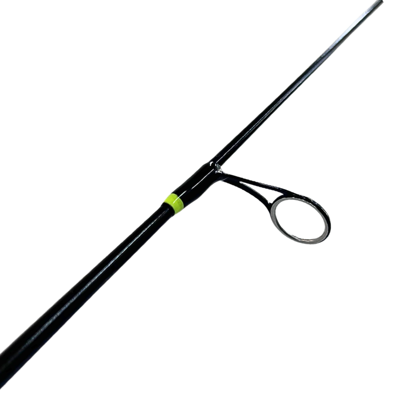 32” Solid Carbon FIN-X Series Med-Lite Walleye/Whitefish Ice Rod with Full Cork Handle