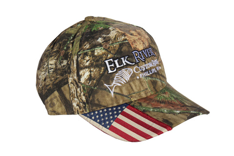 Elk River Custom Rods American Flag Camo Hat