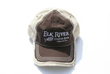 Elk River Custom Rods Distressed Dark Brown & Tan Hat