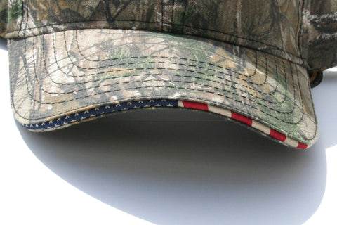 Camo hat shop with american flag