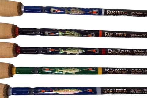 Custom Fish and Exotic Feather Inlay – Elk River Custom Rods